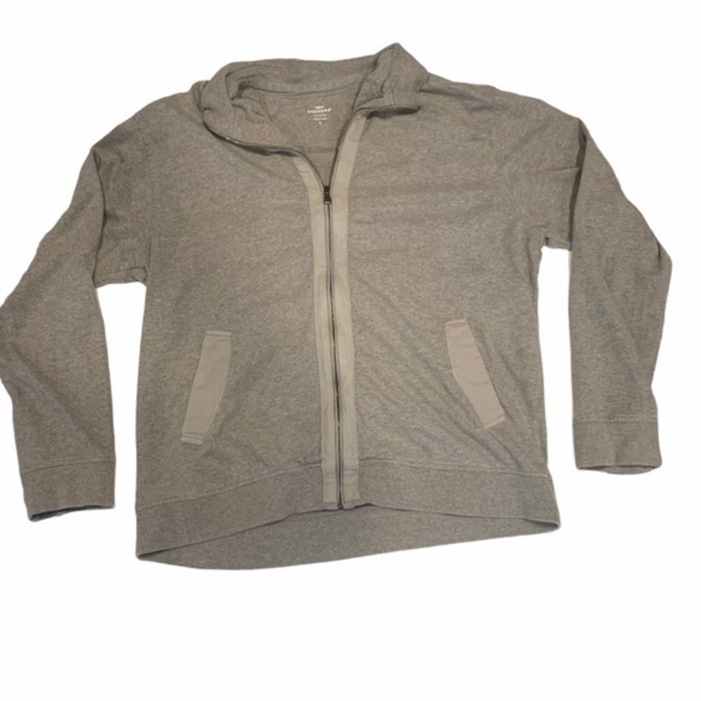 Dockers‎ gray 100% cotton zip up jacket unisex